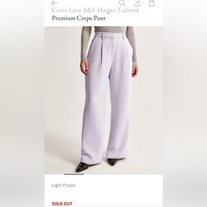 Harper Tailored Premium Crepe Pant - Curve Love, A&F - NWT